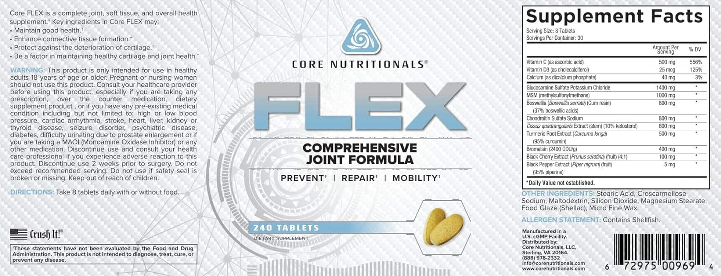 Core Nutritionals - Core Flex - 240 Tabs
