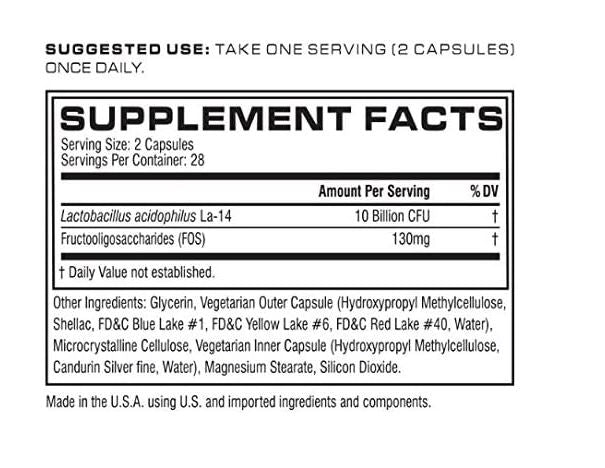 Cellucor- DualBio - Probiotic - 56 Capsules