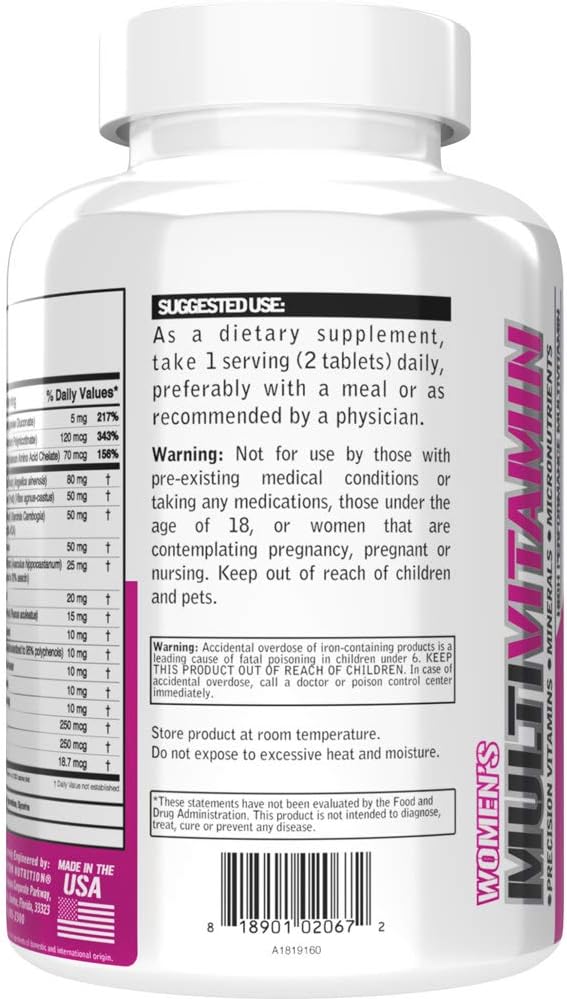 EVL Nutrition - Women's Multivitamin - 120 Tablets