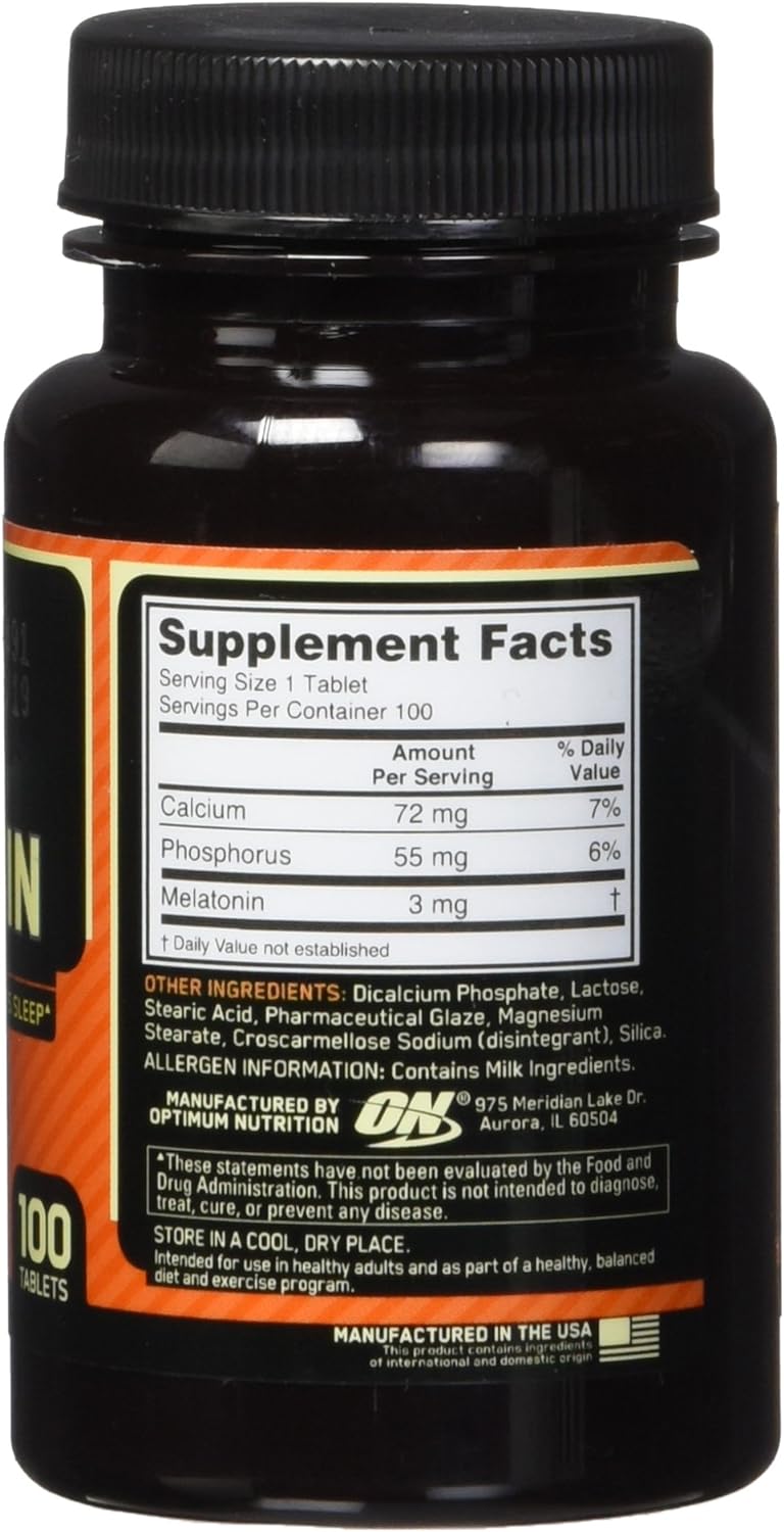 Optimum Nutrition - Melatonin 3mg - 100 Tablets
