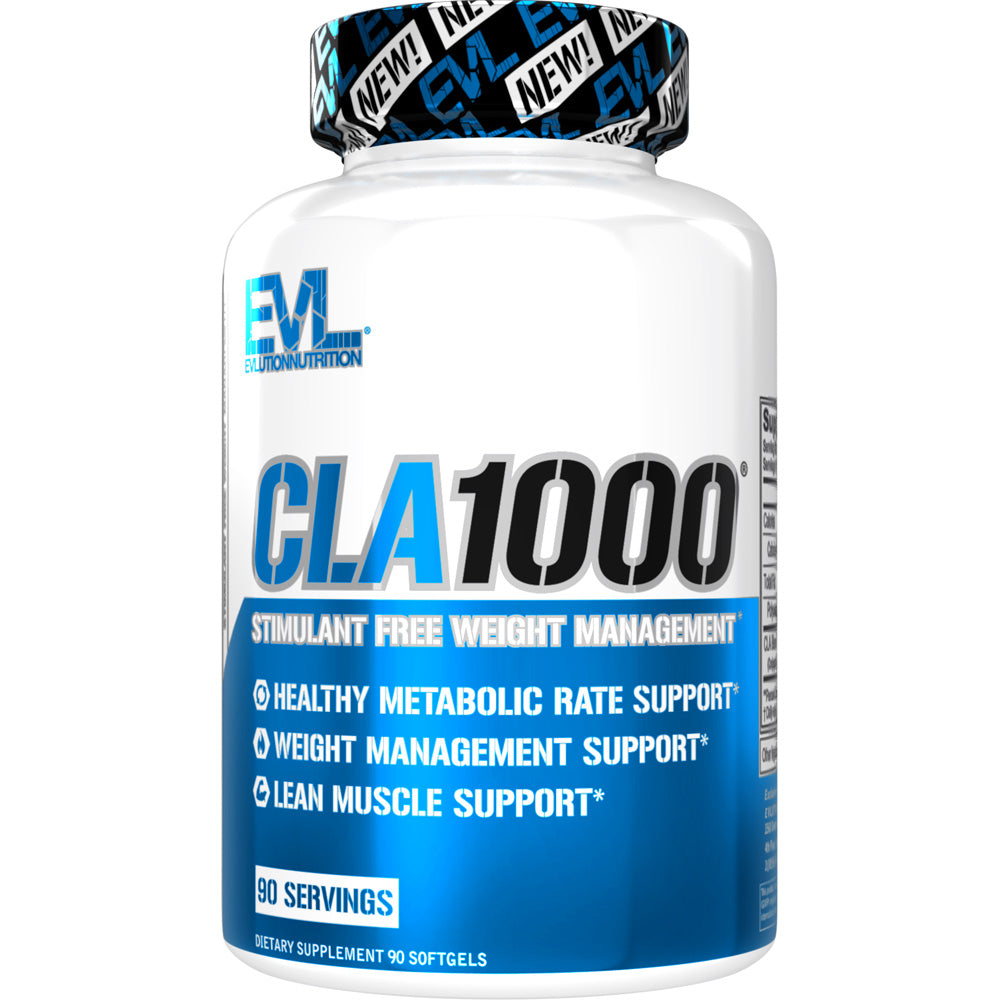EVL Evlution Nutrition - Conjugated Linoleic Acid CLA Pills - CLA 1000mg  - Both Sizes