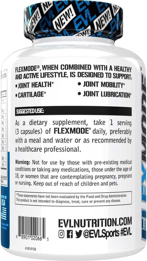 EVL Evlution Nutrition - FlexMode - Joint Support - 30 Servings - 90 Caps
