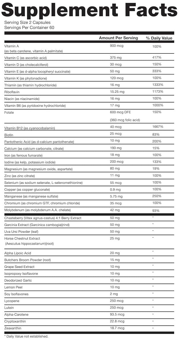 Optimum Nutrition - Opti-Women - Womens Multivitamin - All Sizes