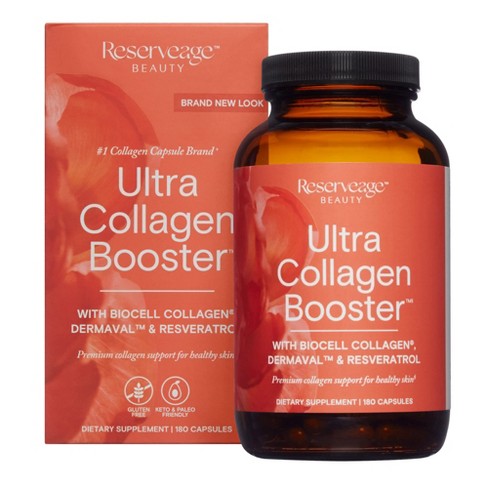 Reserveage, Ultra Collagen Booster, Skin Supplement, Supports Healthy Collagen Production, 180 Count